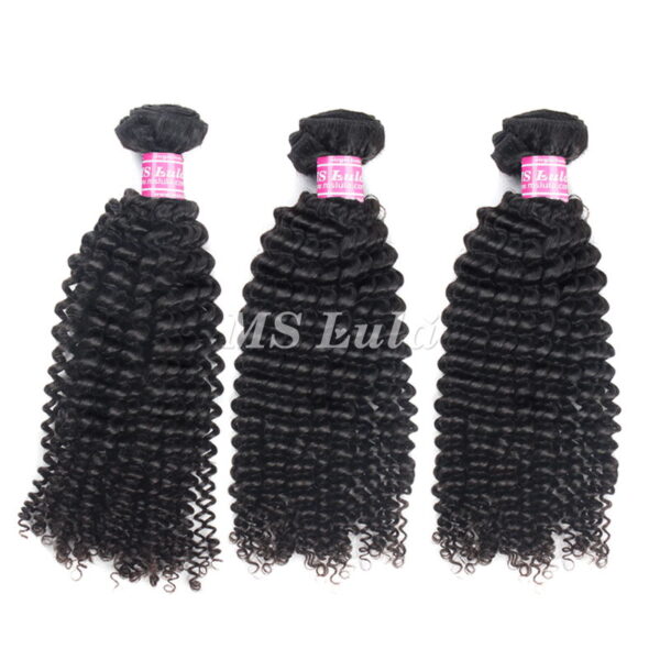 Virgin Hair Weave Bundles Kinky Curly - Image 2